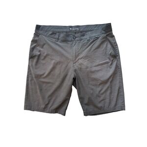 Travis Mathew Shorts Mens 38 Gray Golf Chino‎ Casual Performance Stretch Slash